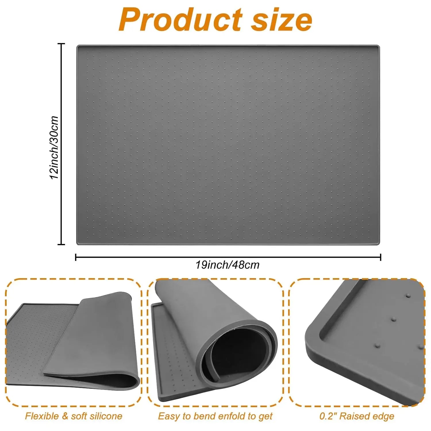 Silicone Spillproof Ice Maker Mat