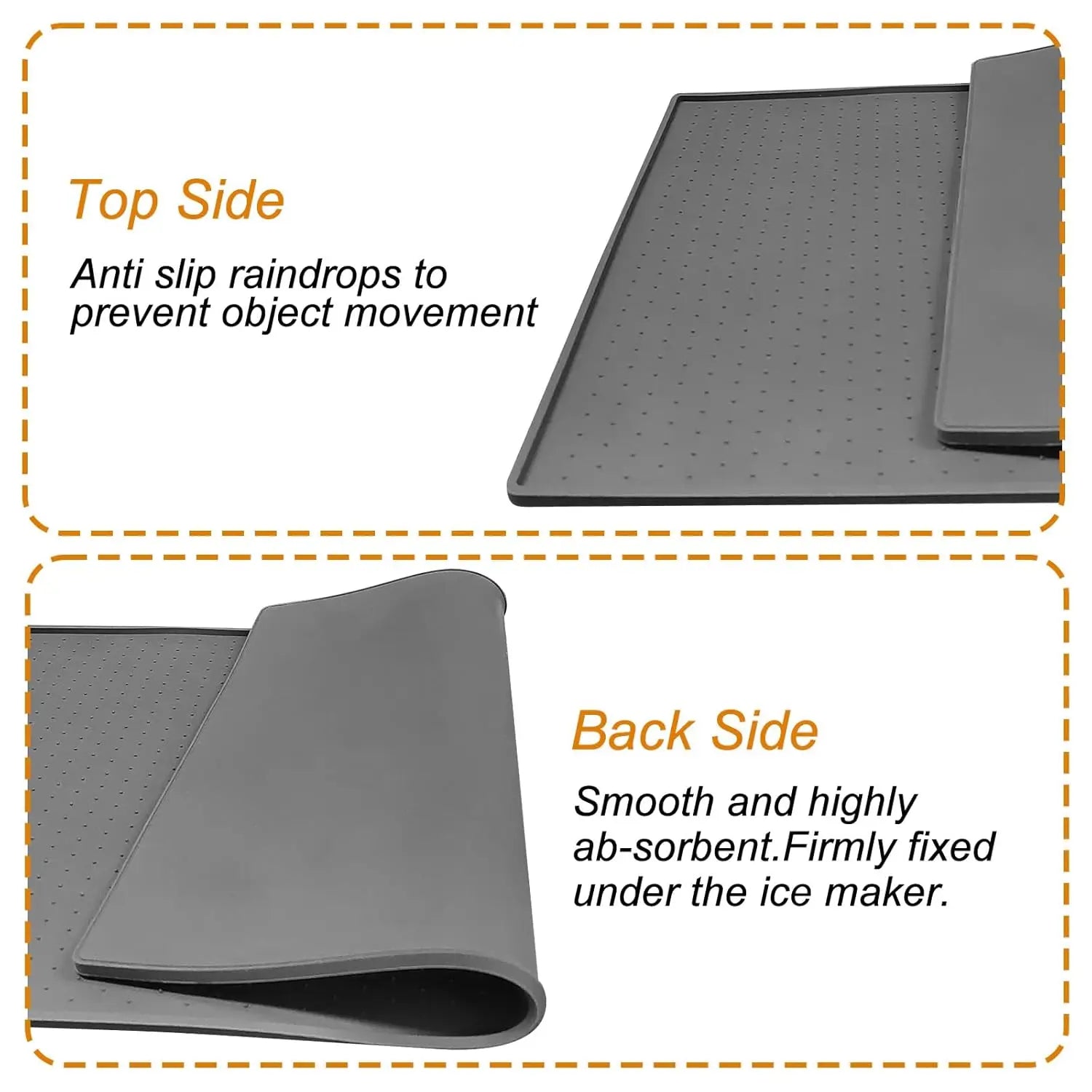 Silicone Spillproof Ice Maker Mat