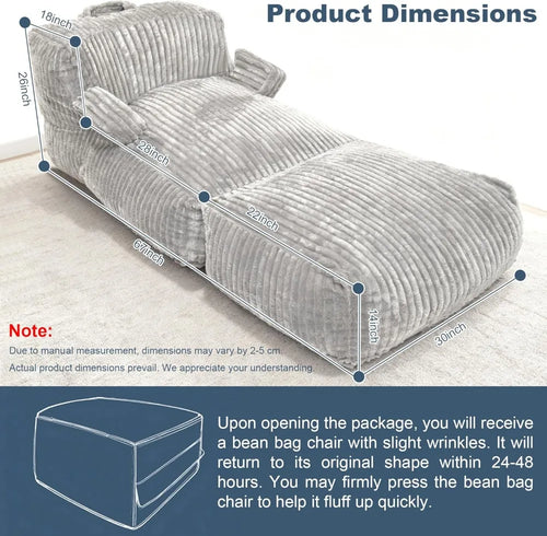 CloudComfort Foam Lounger