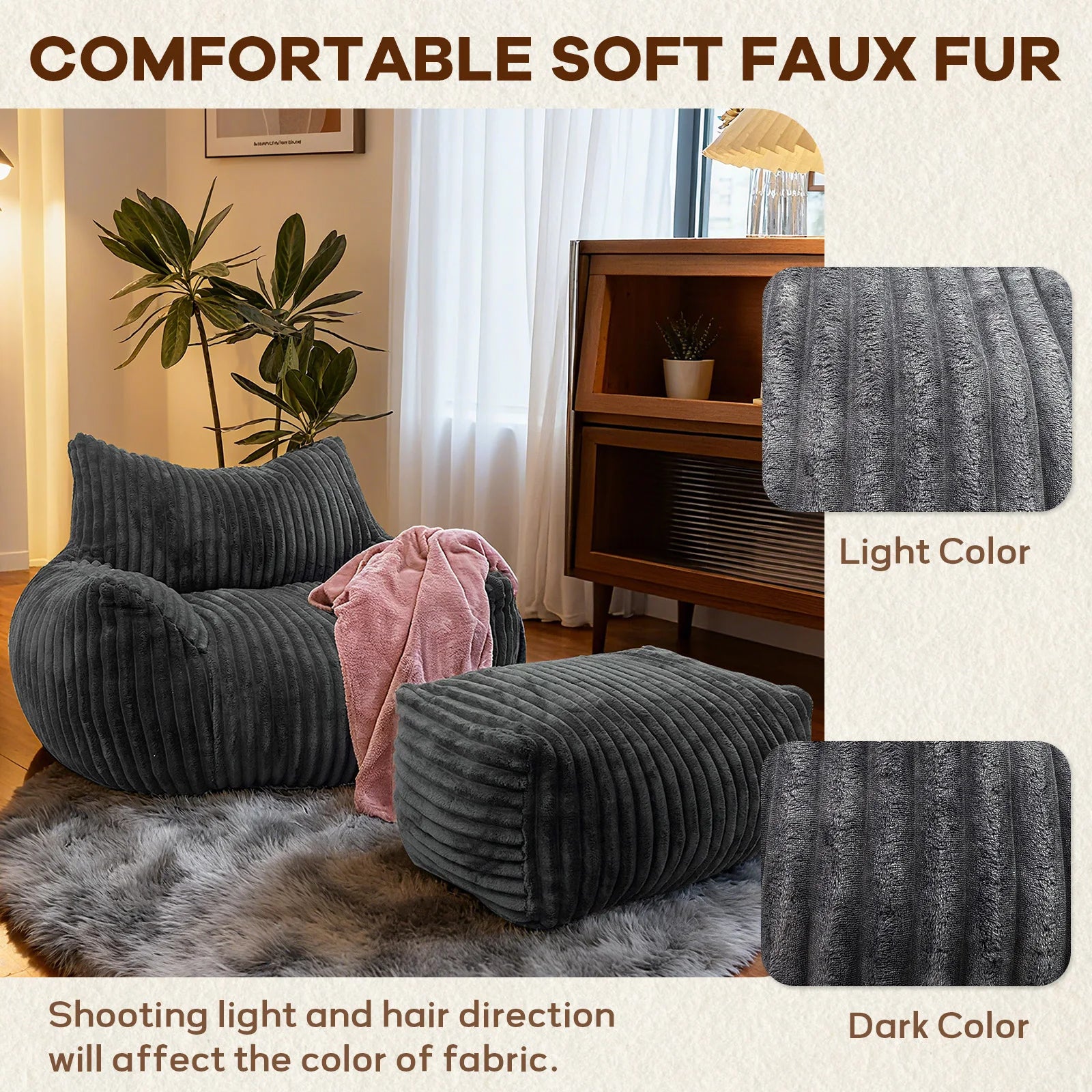 Comfy Reading Bean Bag Chair